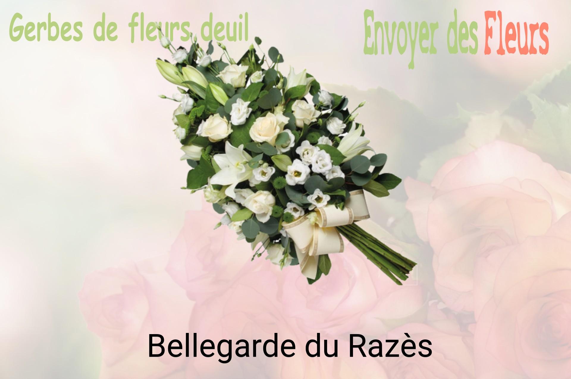 Gerbe de fleurs de deuil livrée à Bellegarde-du-Razès